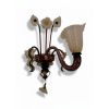 Applique Murano "Foscari" – Lampada da Parete in Ametista e Oro 24kt (1 Luce) Original Murano Glass